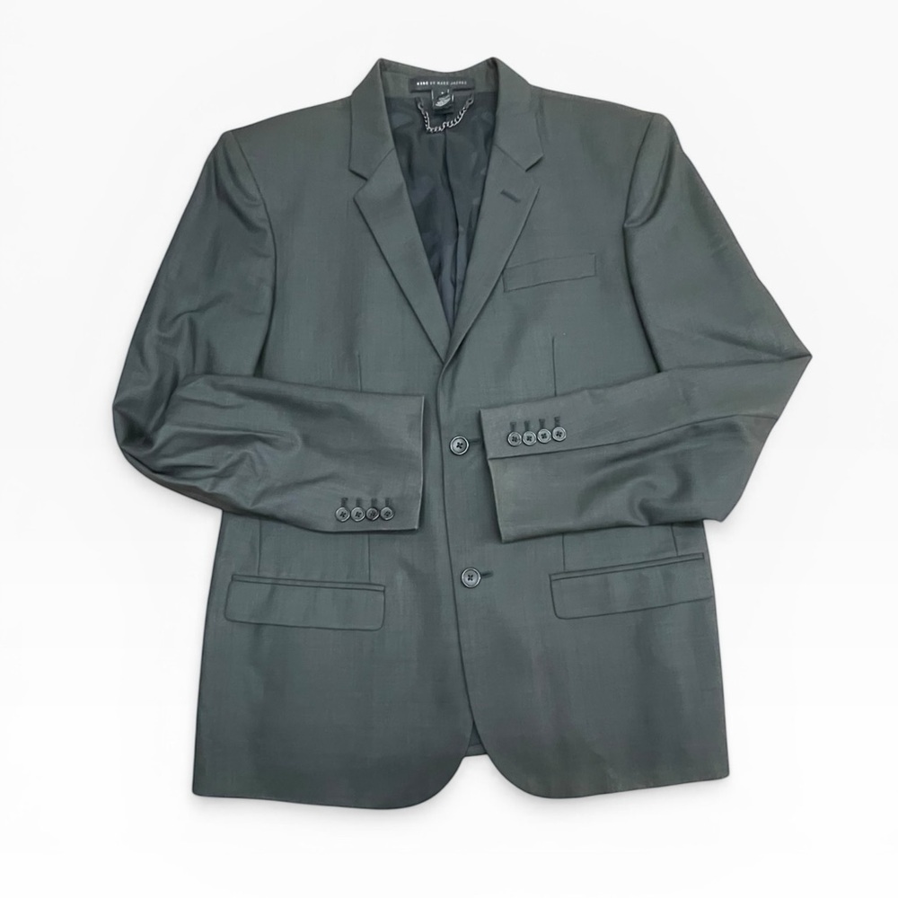 Marc By Marc Jacobs Men's Dark Gray 100% Wool Blazer sports coat Size L